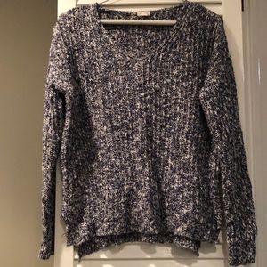 Garage blue and white sweater